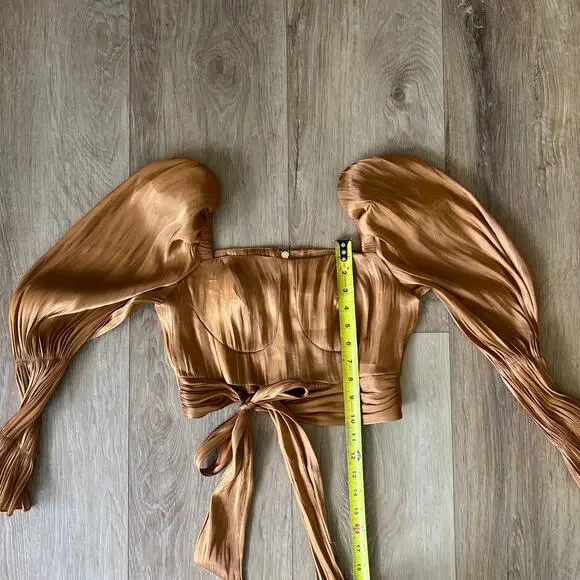 ELAN STUDIO Women's Dalgona Chiffon Dream Top Size M - Picture 5 of 8